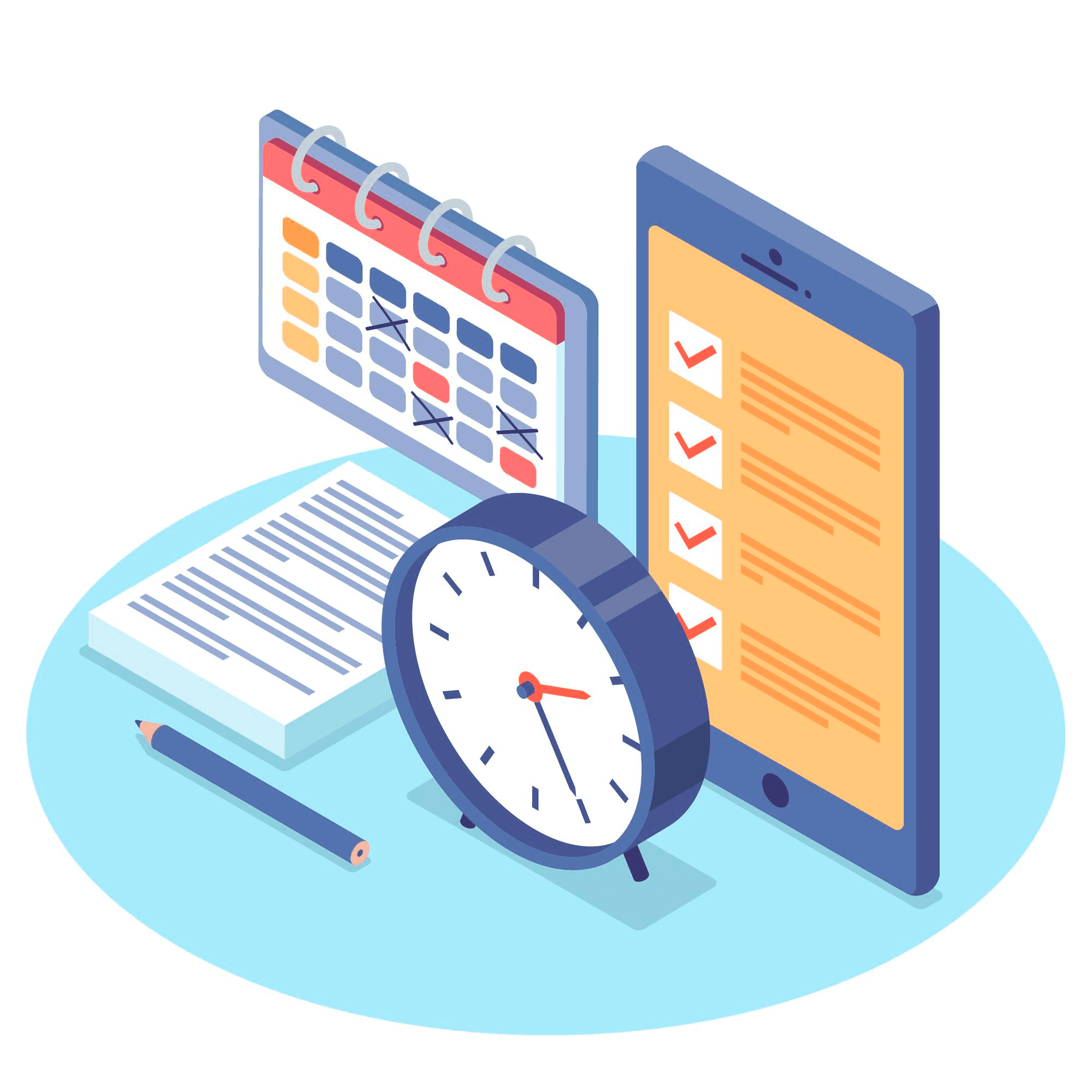 Illustration of scheduling and 24/7 concierge medical access
